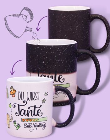 Mug magique "Tu deviendras tante" 1