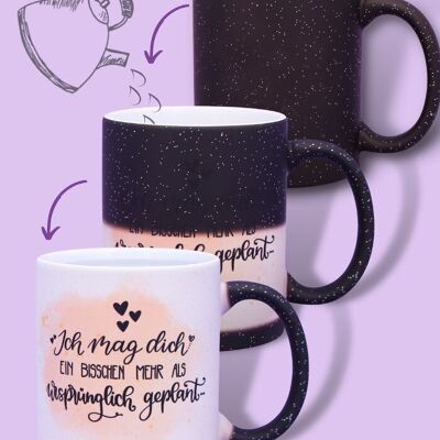 Taza mágica "Me gustas"