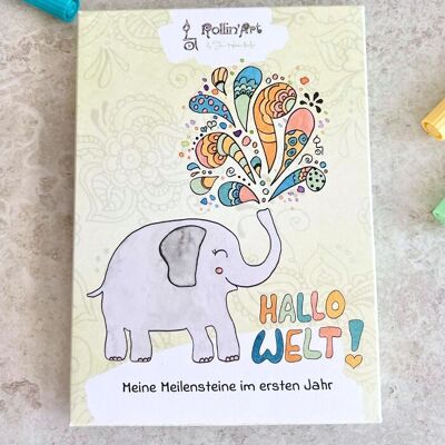 Baby milestone cards