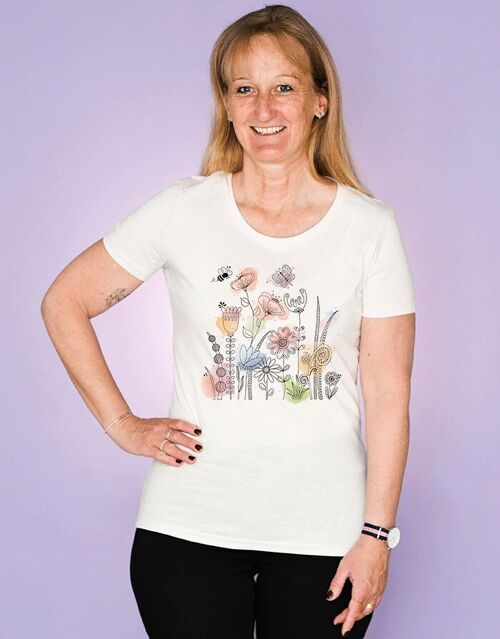 Damen T-Shirt "Blumenwiese"