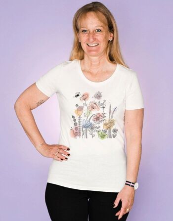 T-Shirt Femme "Prairie de Fleurs" 1