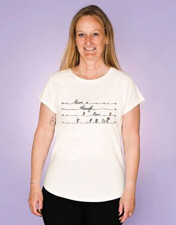 T-Shirt Femme "Happy lines" 1