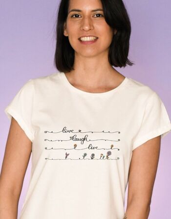 T-Shirt Femme "Happy lines" 3