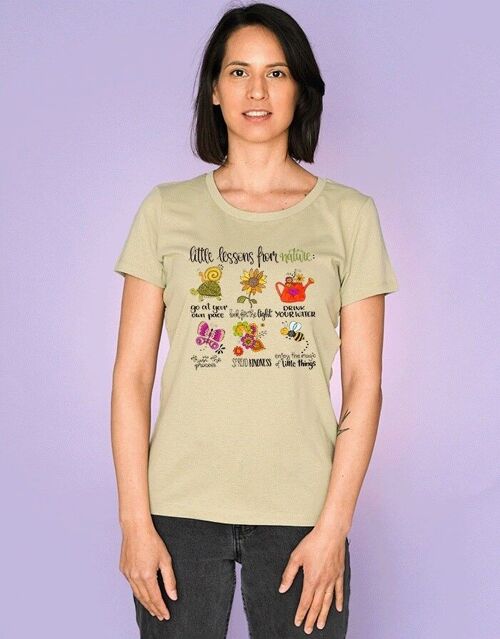 Damen T-Shirt "Little lessons from nature"