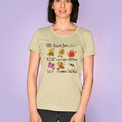 T-shirt donna "Piccole lezioni dalla natura"