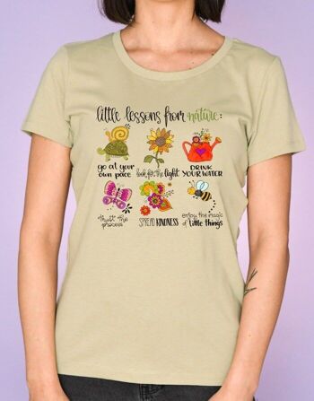 T-Shirt Femme "Petites leçons de la nature" 3
