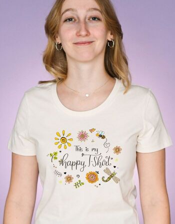 T-shirt femme "Mon t-shirt heureux" 2