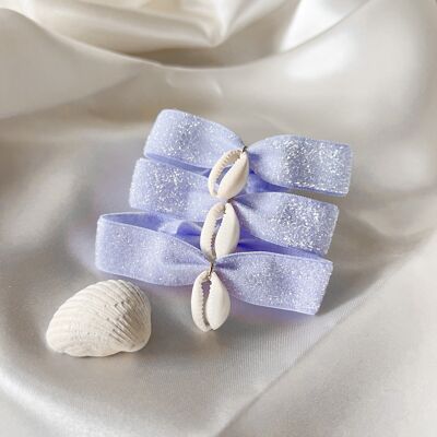 Lilac ribbon bracelet