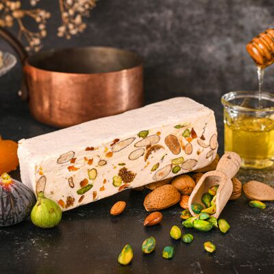 BLOC 500g LE GARGANTUA nougat abricot figue pistache