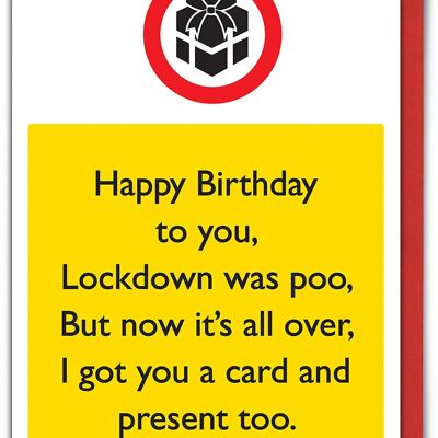 Lockdown Present Funny Isolation Card