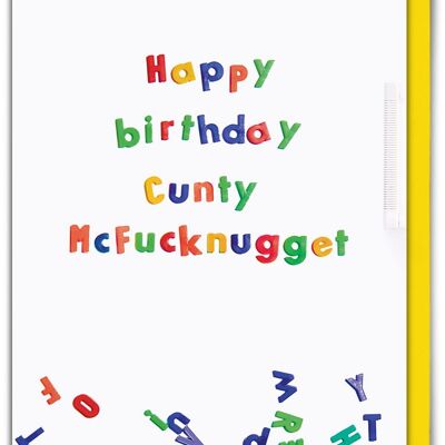 Cunty McFucknugget Rude Birthday Card