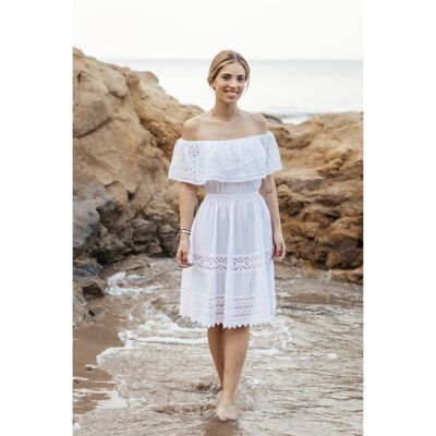 Robe courte en coton 26268