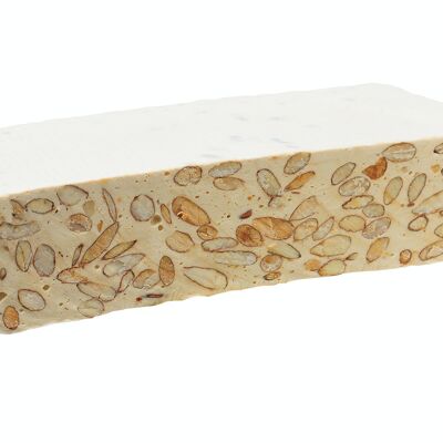 BLOC 500g THE SILKY white nougat without added sugar other than honey