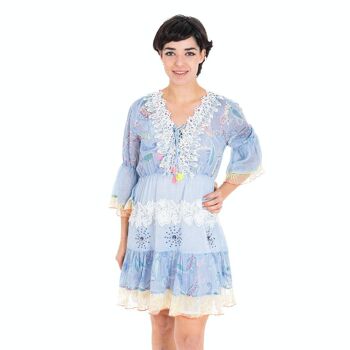 Robe courte en coton 29018 3