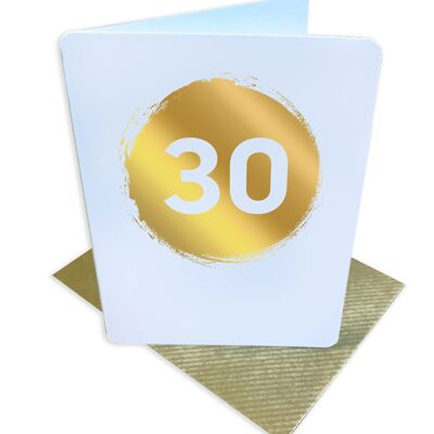 30th Age Birthday Small Card