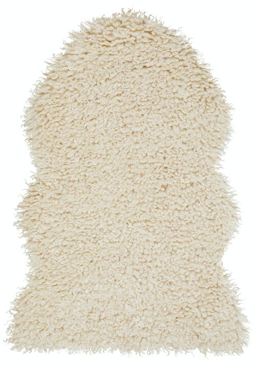 Wooly summer rug - carpet - Beige