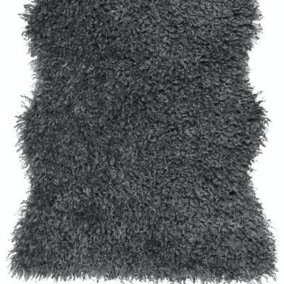 Wooly rug - carpet - Grey