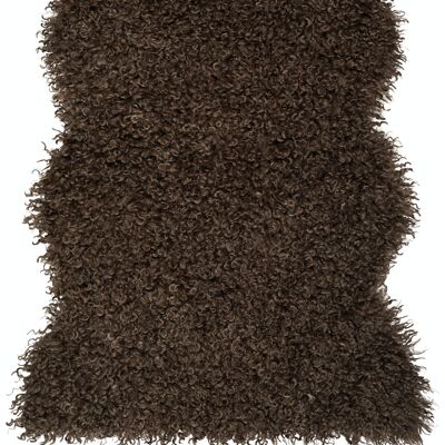 Wooly rug - carpet - Brown