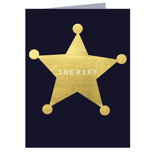 TW400 Mini Gold Foiled Sheriff Card