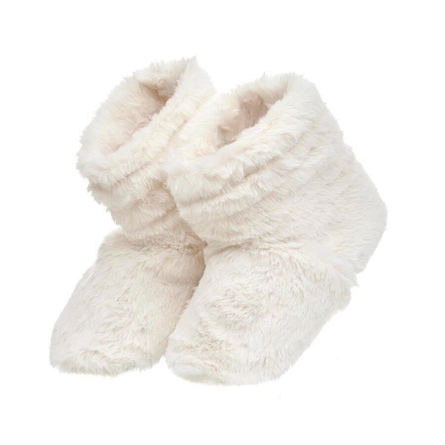 White fluffy 2024 slipper boots