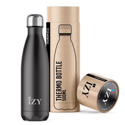 IZY - Bouteille Isotherme Original - Noir Mat - 500ml