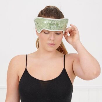 Bande anti-migraine chauffante Essentials Gel - Vert 3