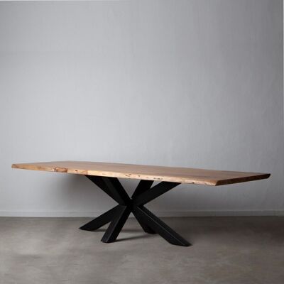 DINING TABLE NATURAL-BLACK ST600007