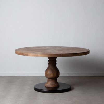 DINING TABLE NATURAL-BLACK ST600004