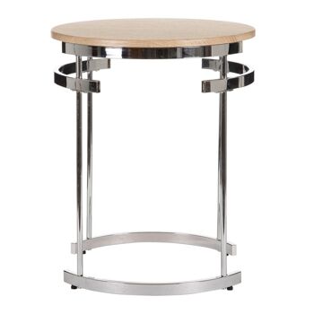 TABLE BOIS / MÉTAL NATUREL-ARGENT ST600079 3