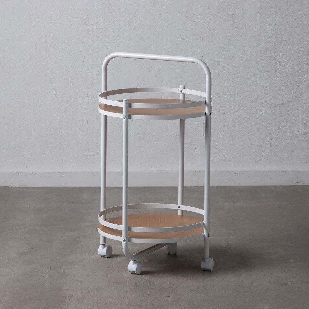 CAMERIERA BIANCO-LEGNO NATURALE / METALLO ST600081