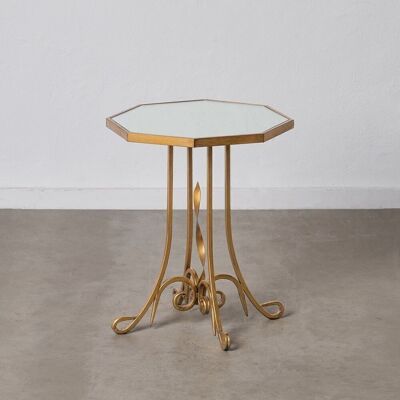GOLD METAL-GLASS DECORATION TABLE ST603101