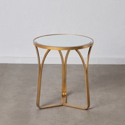 GOLD METAL-GLASS DECORATION TABLE ST603103