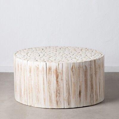 TABLE BASSE BLANCHE ROSE ST603125