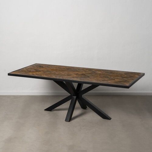 MESA COMEDOR NATURAL-NEGRO ST605506