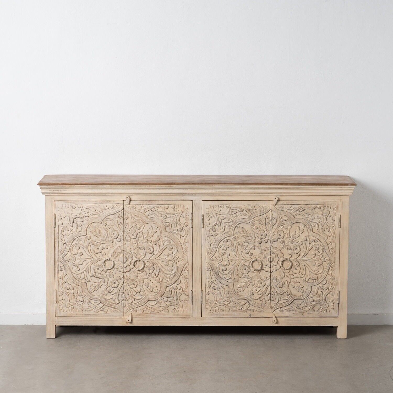CREDENZA IN LEGNO DI MANGO BEIGE ST607477