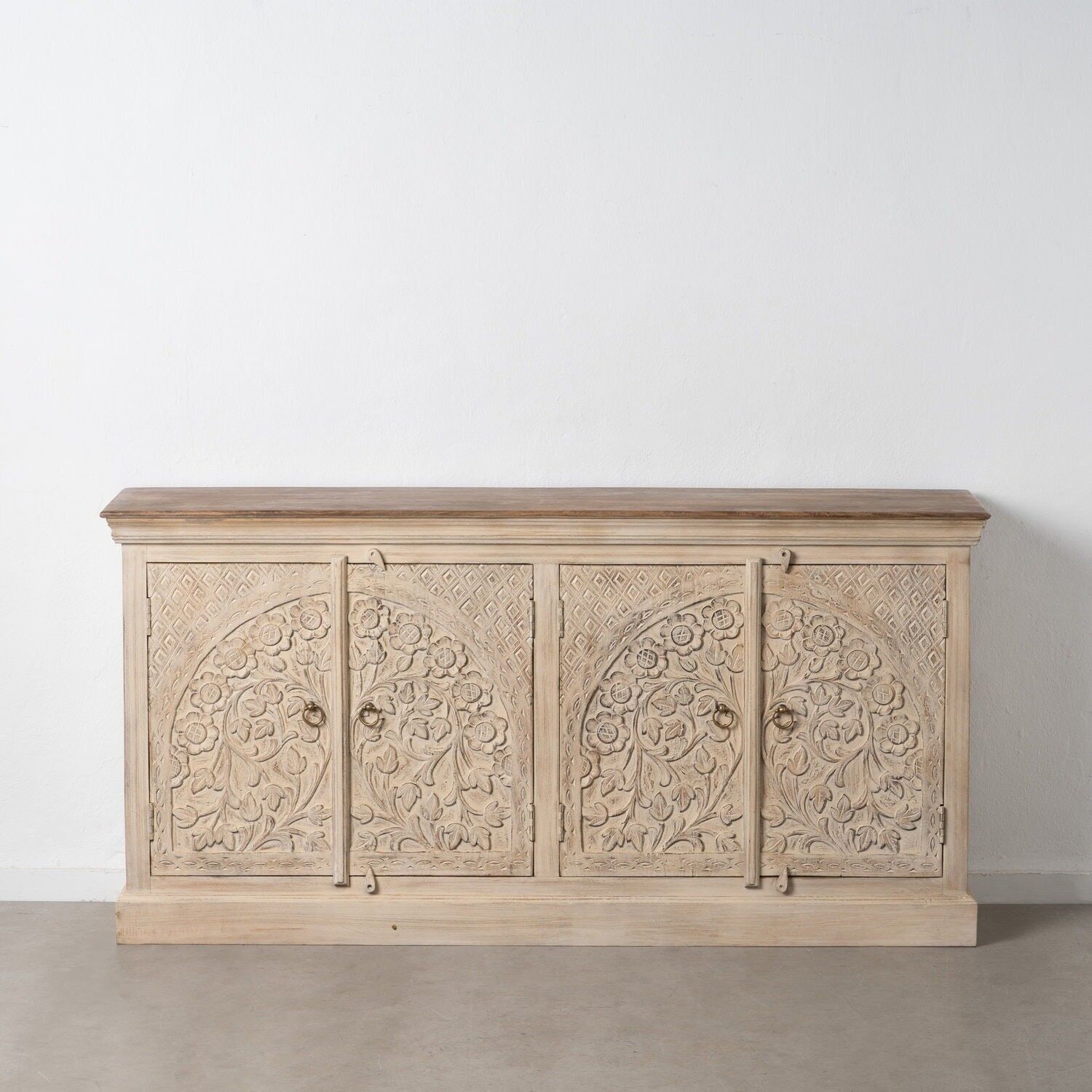 CREDENZA IN LEGNO DI MANGO BEIGE ST607478