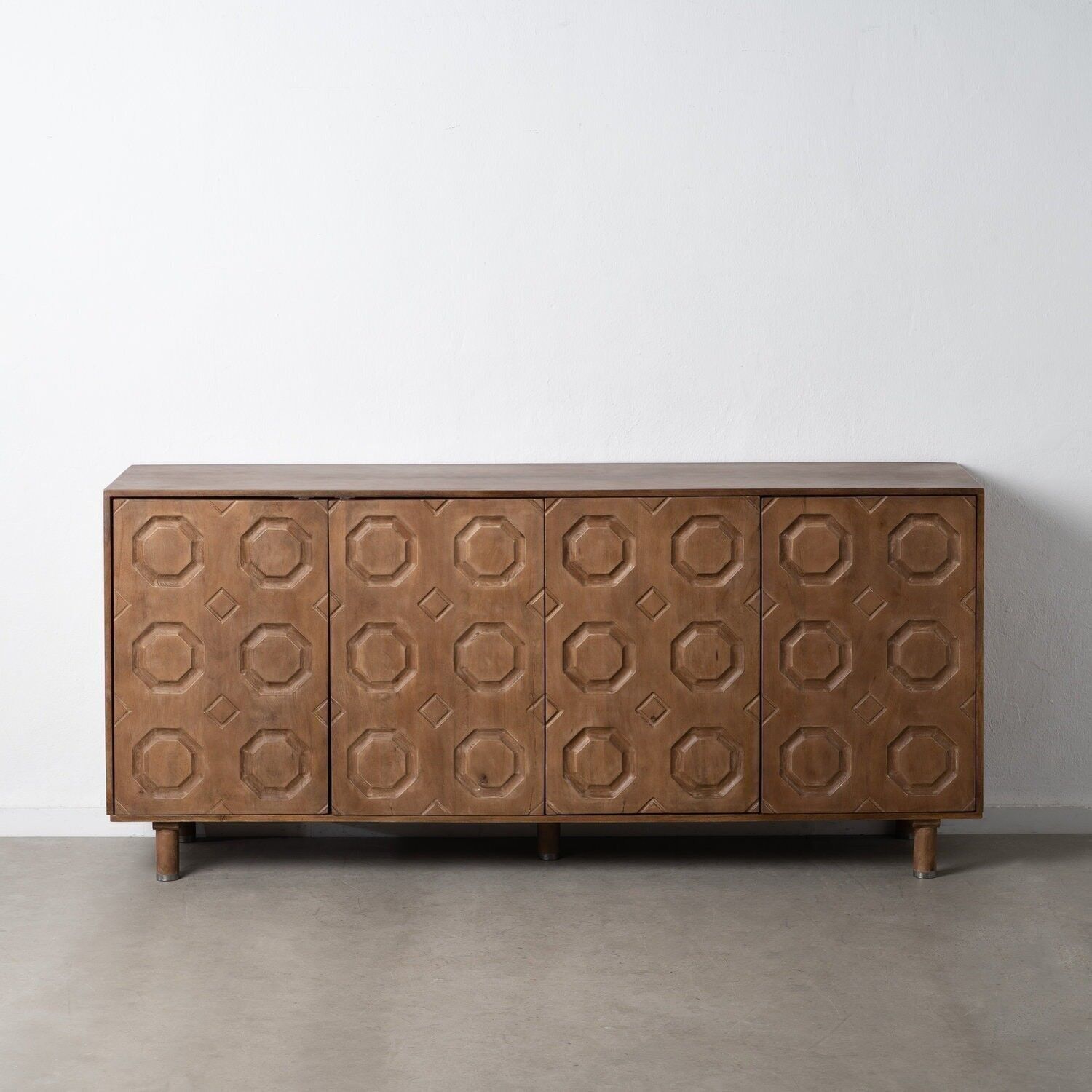 CREDENZA DA SOGGIORNO IN LEGNO DI MANGO NATURALE ST607479