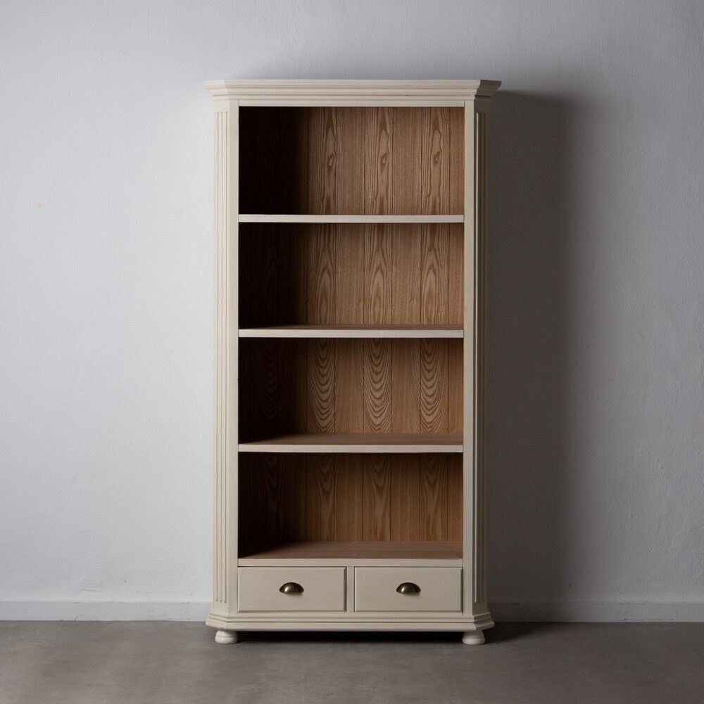 LIBRERIA CREMA-NATURALE DM-LEGNO SALOTTO ST600228