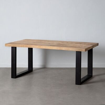 DINING TABLE NATURAL-BLACK ST603175