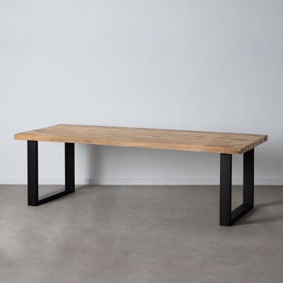 DINING TABLE NATURAL-BLACK ST603176