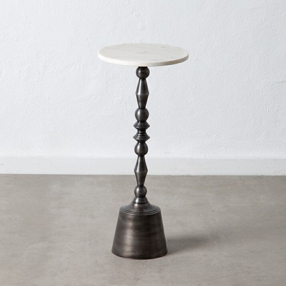 TAVOLINO LATERALE NERO-BIANCO ST603188