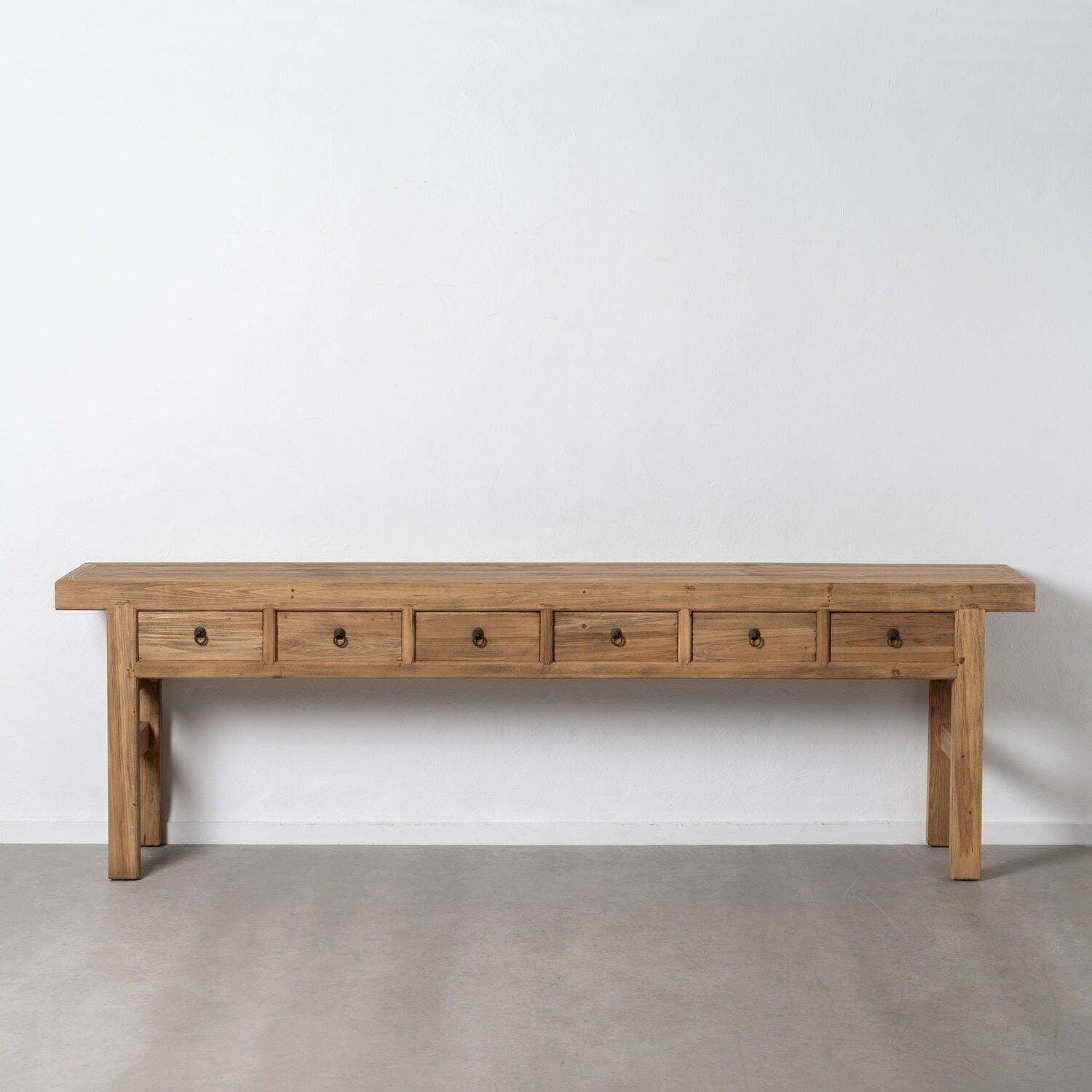 CONSOLLE INGRESSO IN LEGNO DI OLMO NATURALE ST605535