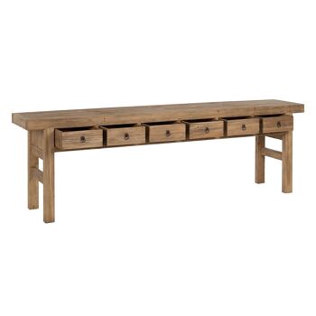 CONSOLE D'ENTREE EN BOIS D'ORME NATUREL ST605535 4