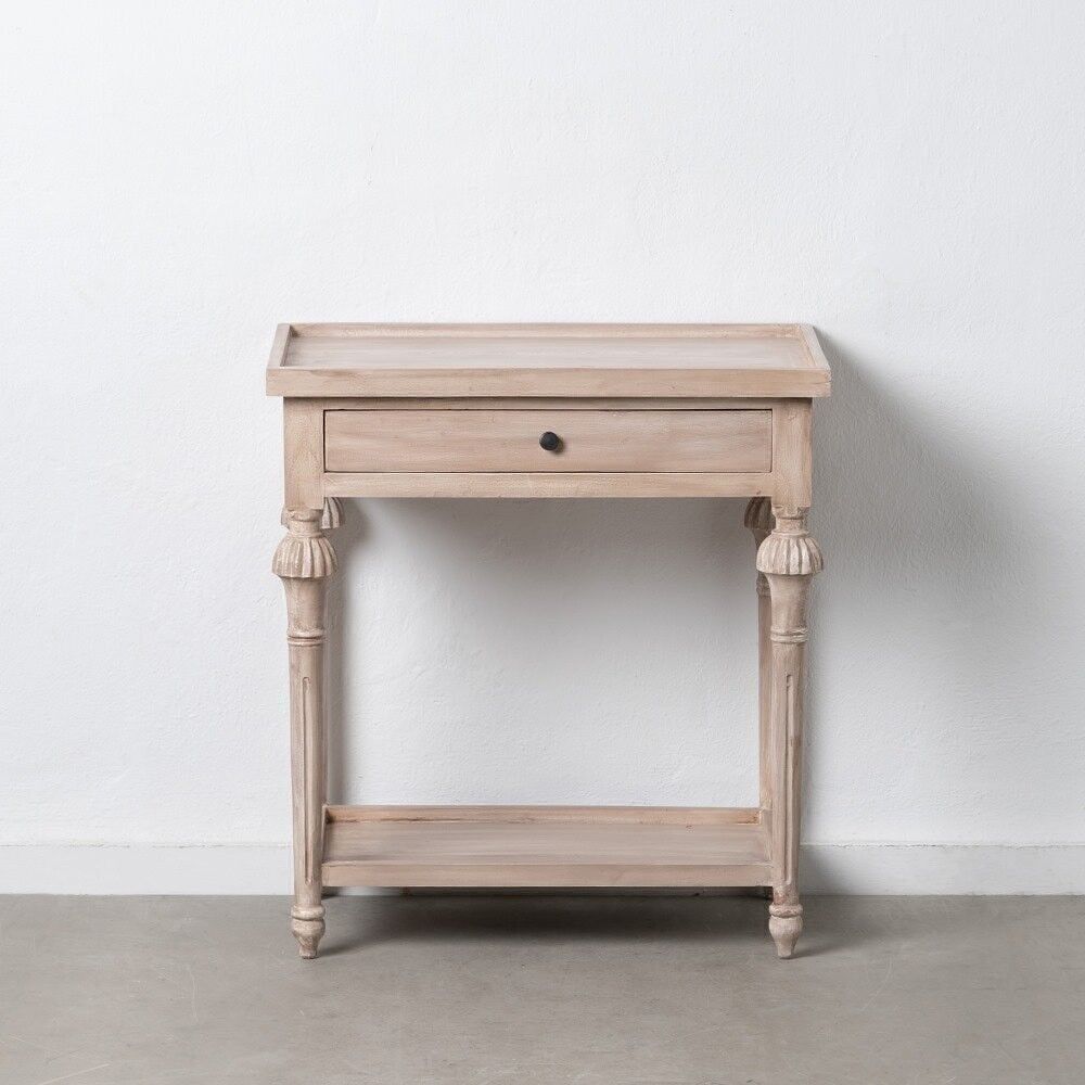 NATÜRLICHER BEISTELLTISCH HOLZ MINDI ST151169