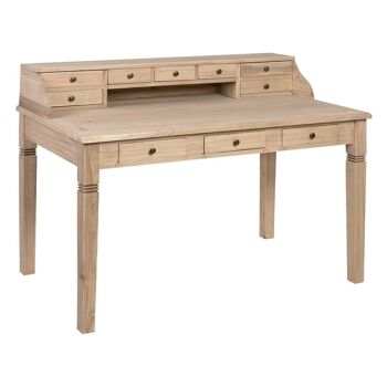 BUREAU EN BOIS NATUREL MINDI SALON ST606244 4