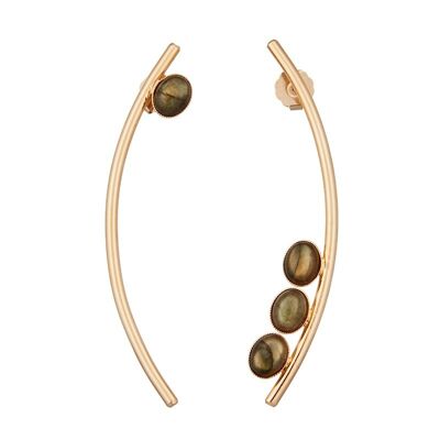 Boucles d'oreilles SONIA Kaki