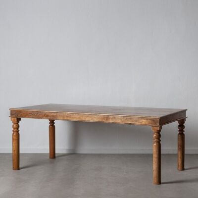 NATURAL MANGO WOOD DINING TABLE ST600314