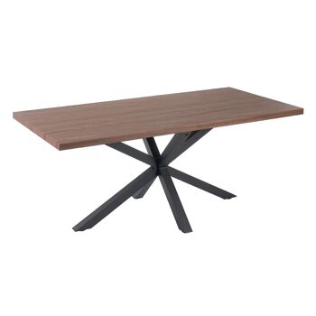 TABLE A MANGER MARRON-NOIR DM-METAL ST603299 3