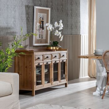 BUFFET EN BOIS DE PIN NATUREL SALON ST605539 2