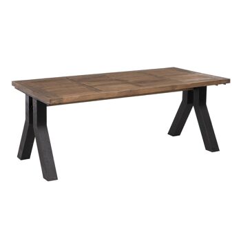 TABLE DE REPAS NATUREL-NOIR ST605550 3